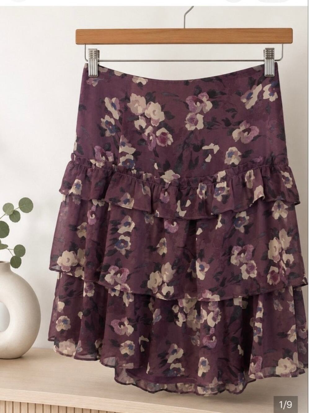 NWOT: Ralph Lauren Floral Tiered Skirt in Size 10